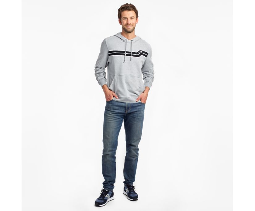 Saucony Rested Hoodie Erkek Üstler Açık Gri | RWZ5WSE