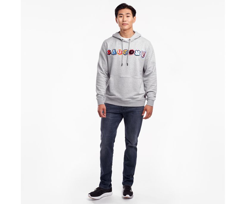 Saucony Rested Hoodie Erkek Üstler Açık Gri | XKG7COQ