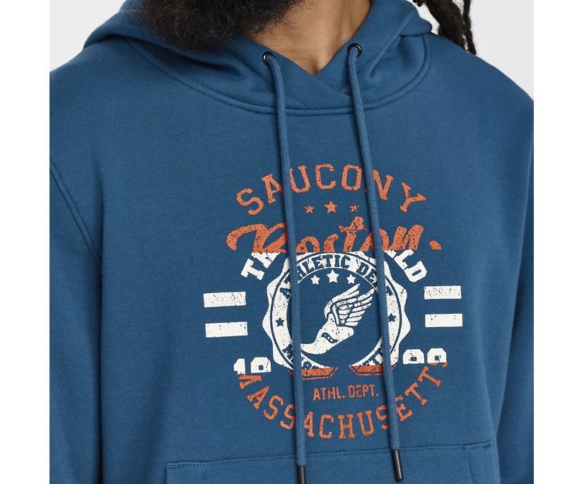 Saucony Rested Hoodie Erkek Üstler Lacivert | FIDX1VF