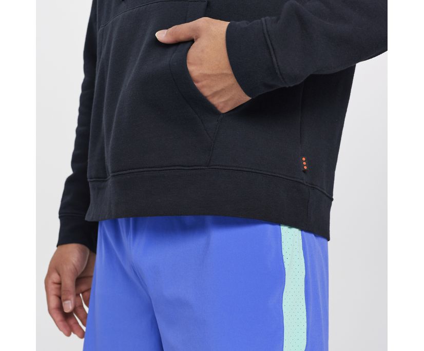 Saucony Rested Hoodie Erkek Üstler Siyah | FF62YN6