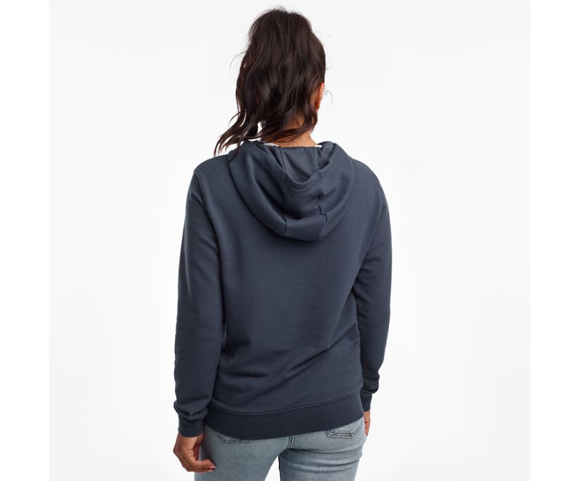 Saucony Rested Hoodie Kadın Üstler Gri Mavi | PJ37QB7