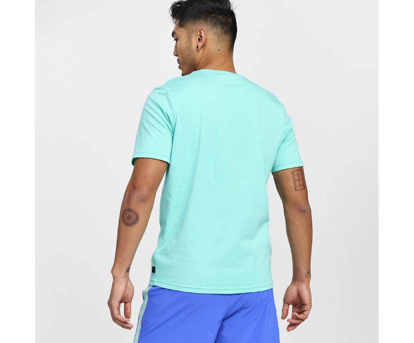 Saucony Rested T-Shirt Erkek Üstler Nane | VBHBCHB