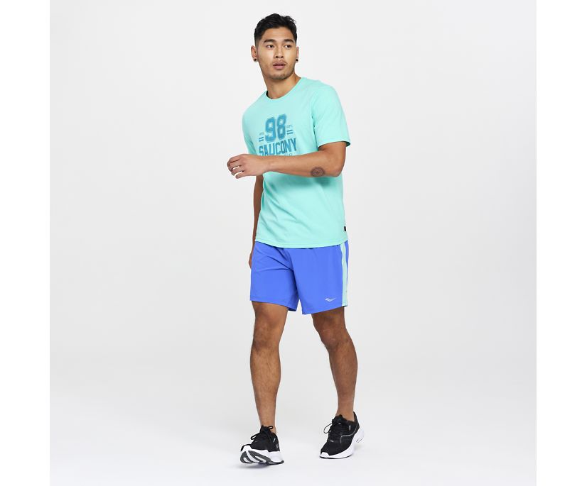 Saucony Rested T-Shirt Erkek Üstler Nane | VBHBCHB