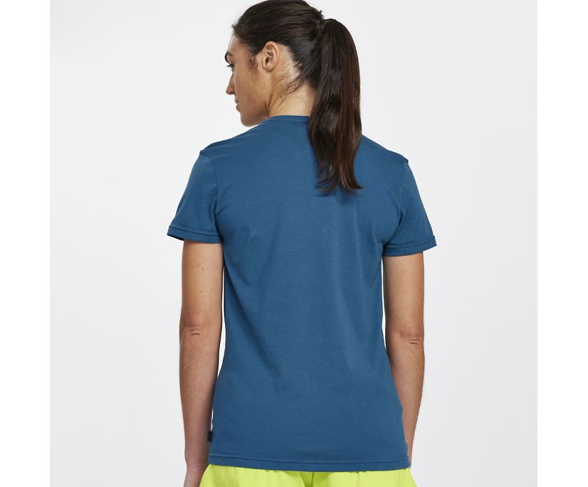 Saucony Rested T-Shirt Kadın Üstler Lacivert | UKI5B6N