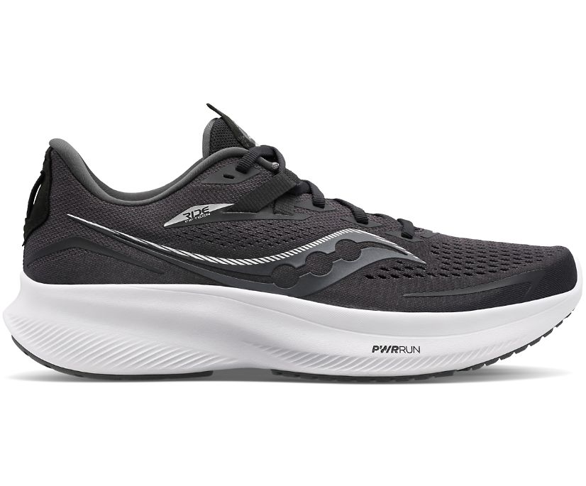 Saucony Ride 15 Geniş Kadın Ayakkabı Siyah Beyaz | 3WZ5BW1