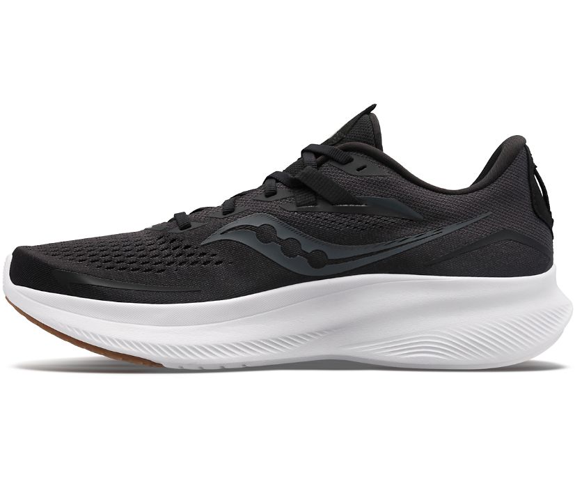 Saucony Ride 15 Kadın Koşu Ayakkabısı Siyah Gümüş | DOPYF84