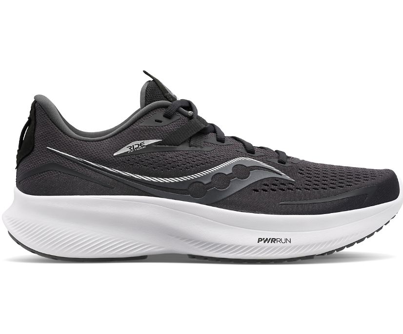 Saucony Ride 15 Kadın Koşu Ayakkabısı Siyah Beyaz | YM6R0H1