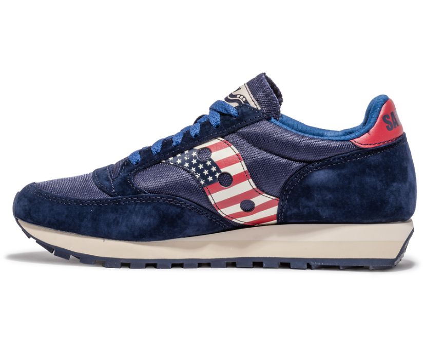 Saucony Stars & Stripes Jazz 81 Erkek Ayakkabı Kırmızı Beyaz Mavi | 3HPZN5X