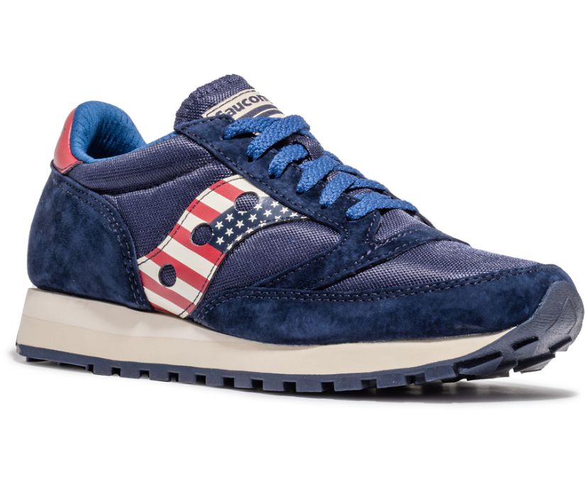 Saucony Stars & Stripes Jazz 81 Erkek Ayakkabı Kırmızı Beyaz Mavi | 3HPZN5X