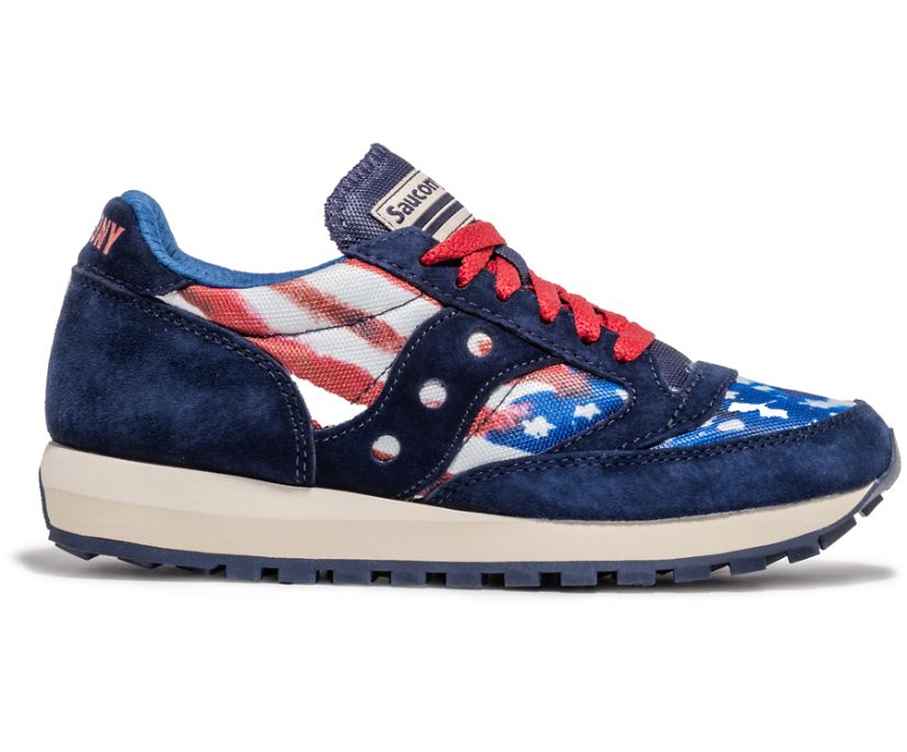 Saucony Stars & Stripes Jazz 81 Kadın Ayakkabı Kırmızı Beyaz Mavi | LNAM7J4