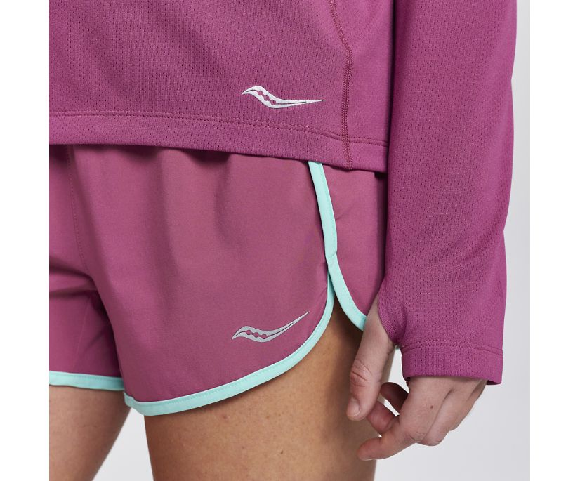 Saucony Stopwatch Long Sleeve Kadın Üstler Pembe | PX1QI0A