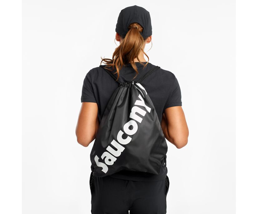 Saucony String Bag Erkek Çanta & Sırt Çantası Siyah | UQD8PLX