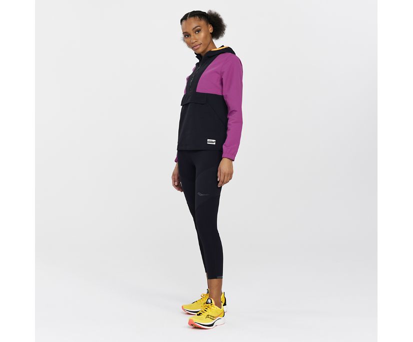 Saucony Time Trial Crop Tight Kadın Pantolon Siyah | N5KHP0L