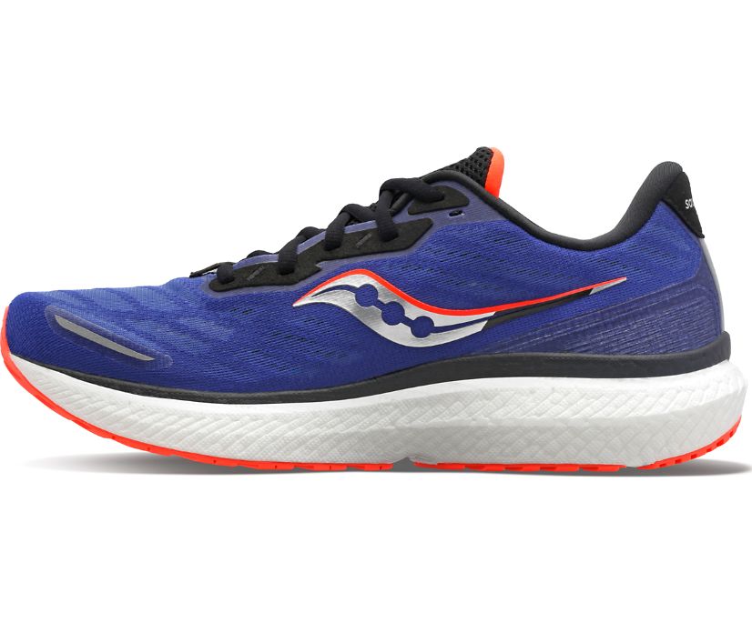 Saucony Triumph 19 Erkek Koşu Ayakkabısı Mavi Kırmızı | 324GHPJ