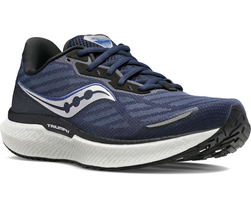 Saucony Triumph 19 Erkek Koşu Ayakkabısı Lacivert Gümüş | PXZA5GL