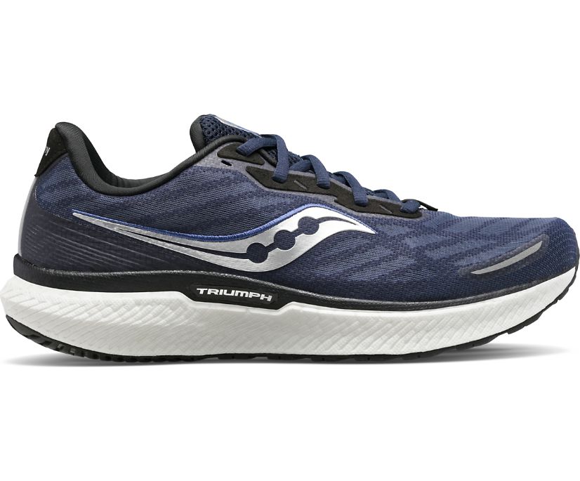 Saucony Triumph 19 Erkek Koşu Ayakkabısı Lacivert Gümüş | PXZA5GL