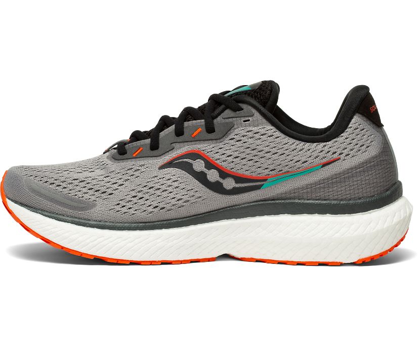 Saucony Triumph 19 Erkek Koşu Ayakkabısı Gri Kırmızı | QIJNOZM