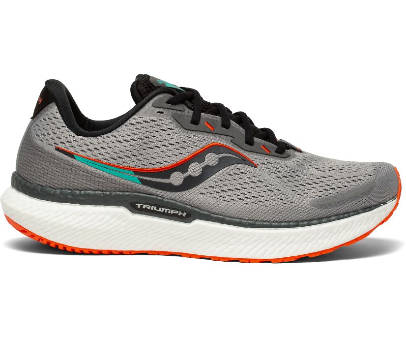 Saucony Triumph 19 Erkek Koşu Ayakkabısı Gri Kırmızı | QIJNOZM