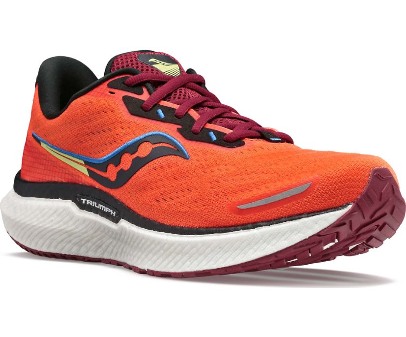 Saucony Triumph 19 Erkek Koşu Ayakkabısı Kırmızı Turuncu | YEY5IJJ