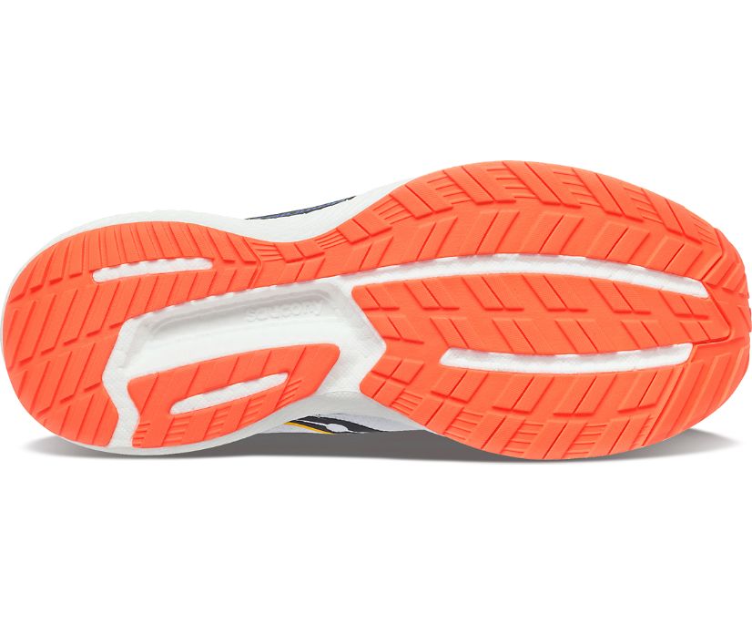 Saucony Triumph 19 Erkek Yürüyüş Ayakkabısı Beyaz Turuncu | 4086FZT