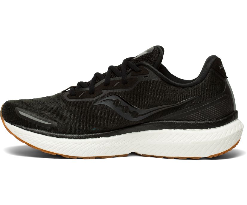 Saucony Triumph 19 Erkek Yürüyüş Ayakkabısı Siyah Gümüş | 5RAF8VM