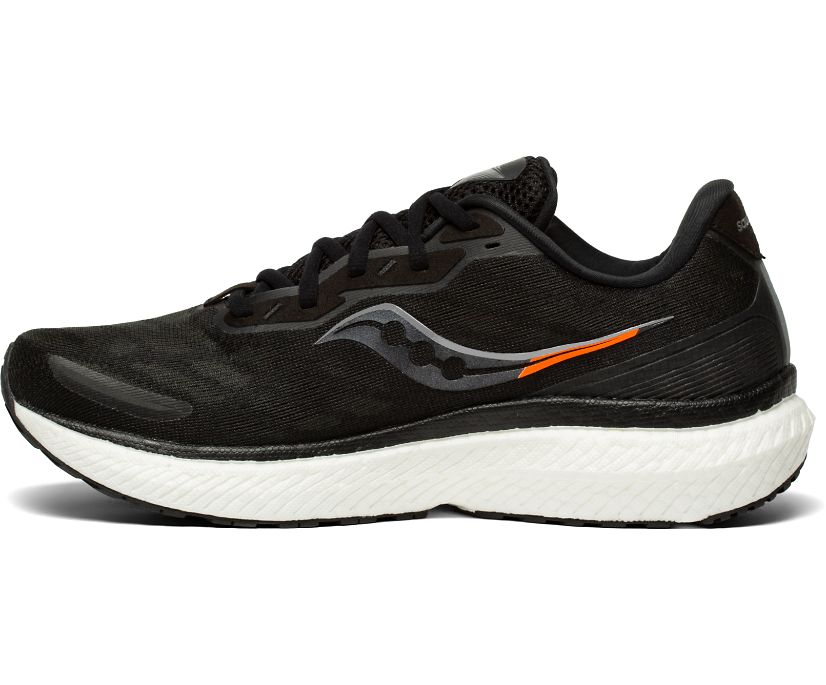 Saucony Triumph 19 Erkek Yürüyüş Ayakkabısı Siyah Beyaz | RZCAEY6