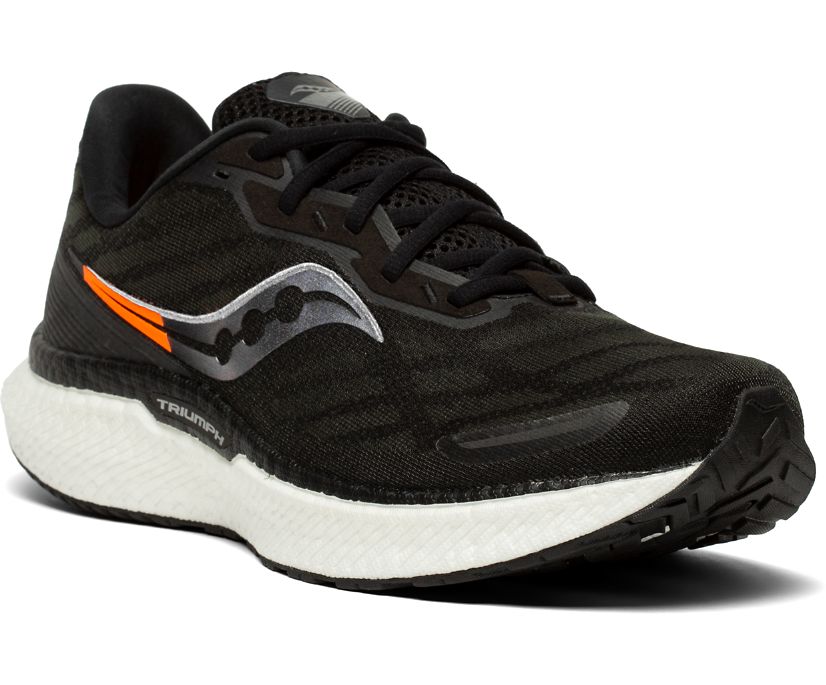 Saucony Triumph 19 Erkek Yürüyüş Ayakkabısı Siyah Beyaz | RZCAEY6