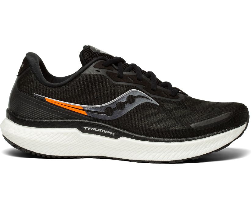 Saucony Triumph 19 Erkek Yürüyüş Ayakkabısı Siyah Beyaz | RZCAEY6