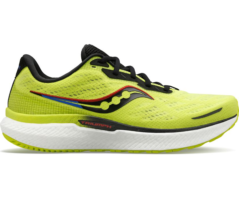 Saucony Triumph 19 Erkek Yürüyüş Ayakkabısı Sarı Mavi Siyah | SG3RCW9