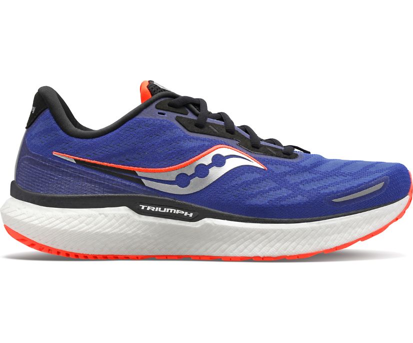 Saucony Triumph 19 Erkek Yürüyüş Ayakkabısı Mavi Kırmızı | SGGGUJA