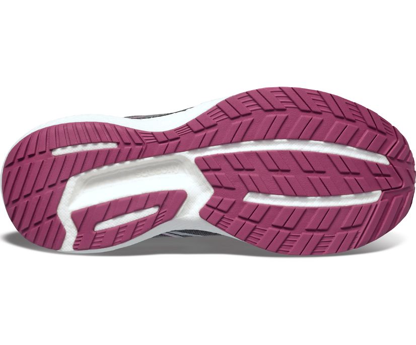 Saucony Triumph 19 Kadın Koşu Ayakkabısı Koyu Gri Bordo | 346KRM1