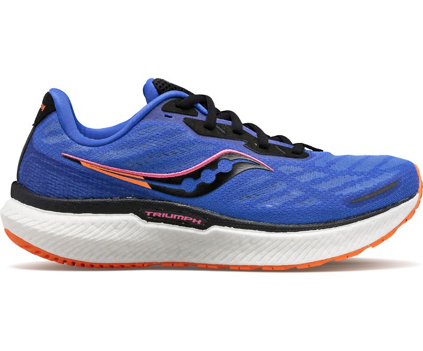 Saucony Triumph 19 Kadın Koşu Ayakkabısı Mavi Turuncu | FD1N5XH