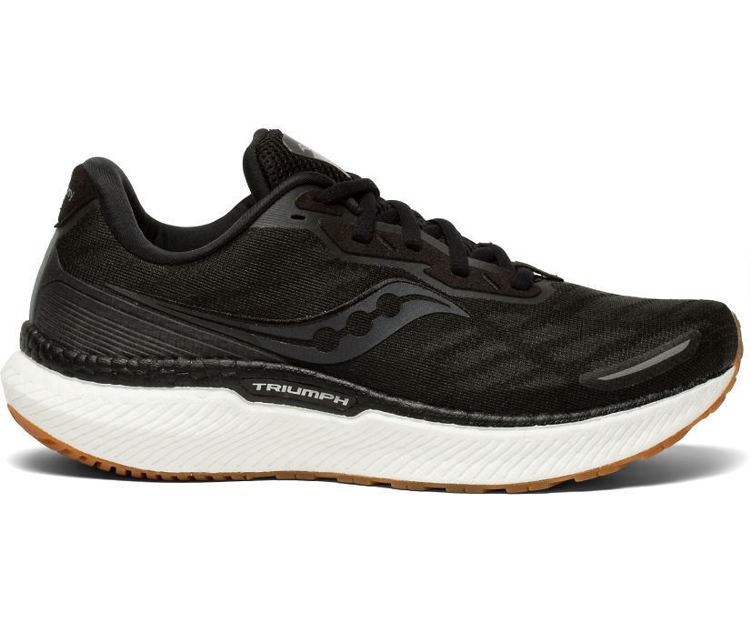 Saucony Triumph 19 Kadın Koşu Ayakkabısı Siyah Gümüş | KC31T4D