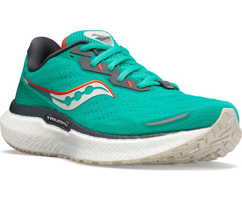 Saucony Triumph 19 Kadın Koşu Ayakkabısı Yeşil Turuncu | R4Y4U2K