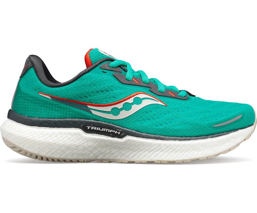 Saucony Triumph 19 Kadın Koşu Ayakkabısı Yeşil Turuncu | R4Y4U2K