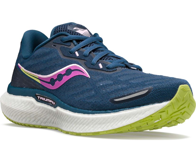 Saucony Triumph 19 Kadın Koşu Ayakkabısı Koyu Yeşil Açık Yeşil | X4HONIA