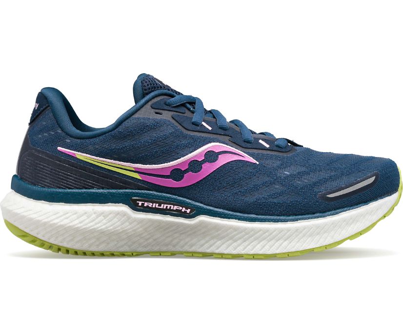 Saucony Triumph 19 Kadın Koşu Ayakkabısı Koyu Yeşil Açık Yeşil | X4HONIA