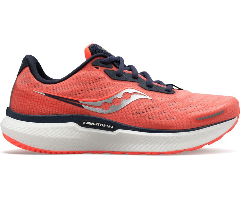 Saucony Triumph 19 Kadın Yürüyüş Ayakkabısı Mercan Siyah | 79XZHHR