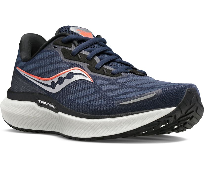 Saucony Triumph 19 Kadın Yürüyüş Ayakkabısı Lacivert Gümüş | PZZ1W5W