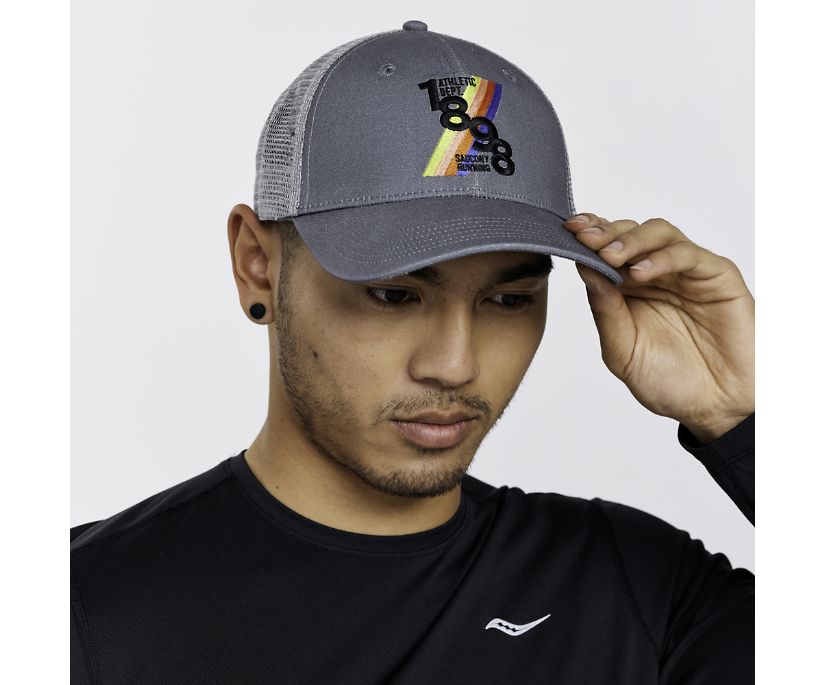 Saucony Trucker Hat Erkek Şapkalar Koyu Gri | F1H23RN