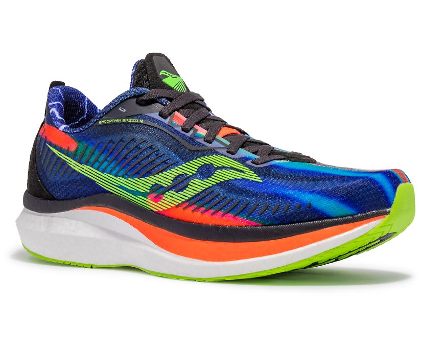 Saucony Zeke Endorphin Speed 2 Erkek Koşu Ayakkabısı Mavi Yeşil | AYIOXGC