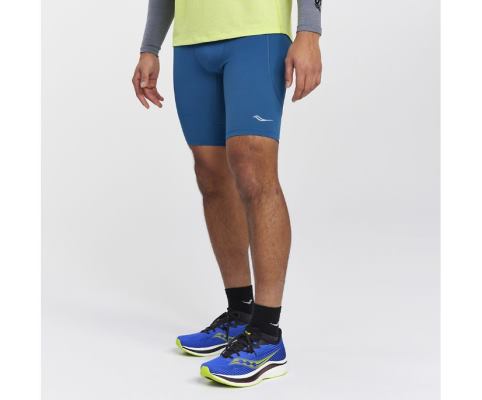 Saucony Bell Lap Kısa Erkek Pantolon Lacivert | 55EX16F