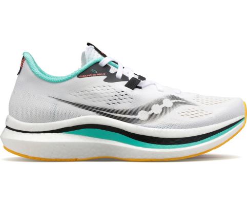 Saucony Endorphin Pro 2 Kadın Koşu Ayakkabısı Beyaz Turuncu | 9WS0JQD