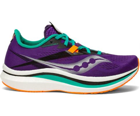 Saucony Endorphin Pro 2 Kadın Koşu Ayakkabısı Mor Yeşil | LEY4UQJ