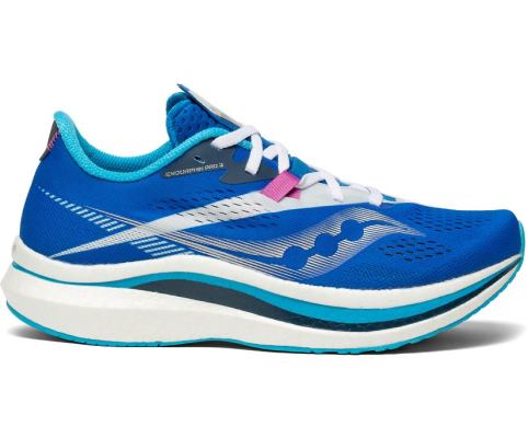 Saucony Endorphin Pro 2 Kadın Koşu Ayakkabısı Kraliyet Mavisi Beyaz | NKVKYVI