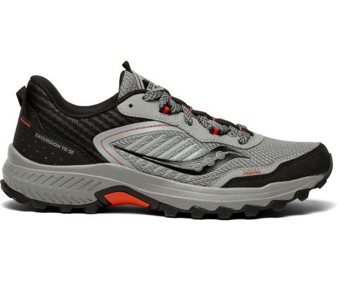 Saucony Excursion TR15 Erkek Koşu Ayakkabısı Gri Kırmızı | RT6R1B9