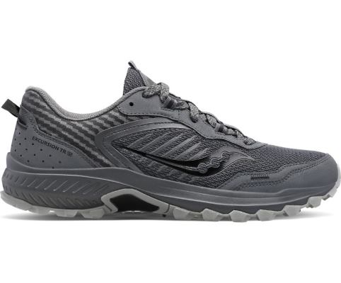 Saucony Excursion TR15 Geniş Erkek Koşu Ayakkabısı Koyu Gri Siyah | 3L0413L