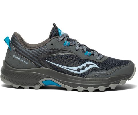 Saucony Excursion TR15 Kadın Koşu Ayakkabısı Koyu Gri Mavi | W1DUUGC