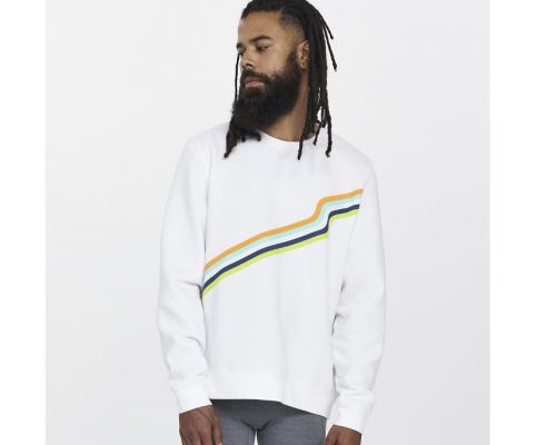 Saucony Rested Crewneck Erkek Üstler Beyaz | JE4LYXE