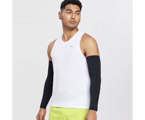 Saucony Stopwatch Singlet Erkek Üstler Beyaz | 7DXTWHY